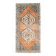 Vintage Turkish Oushak Handmade Wool Cotton Orange Runner Rug 116x250