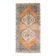 Vintage Turkish Oushak Handmade Wool Cotton Orange Runner Rug 116x250