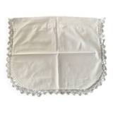 Small old white pillowcase with lace 50x40cm