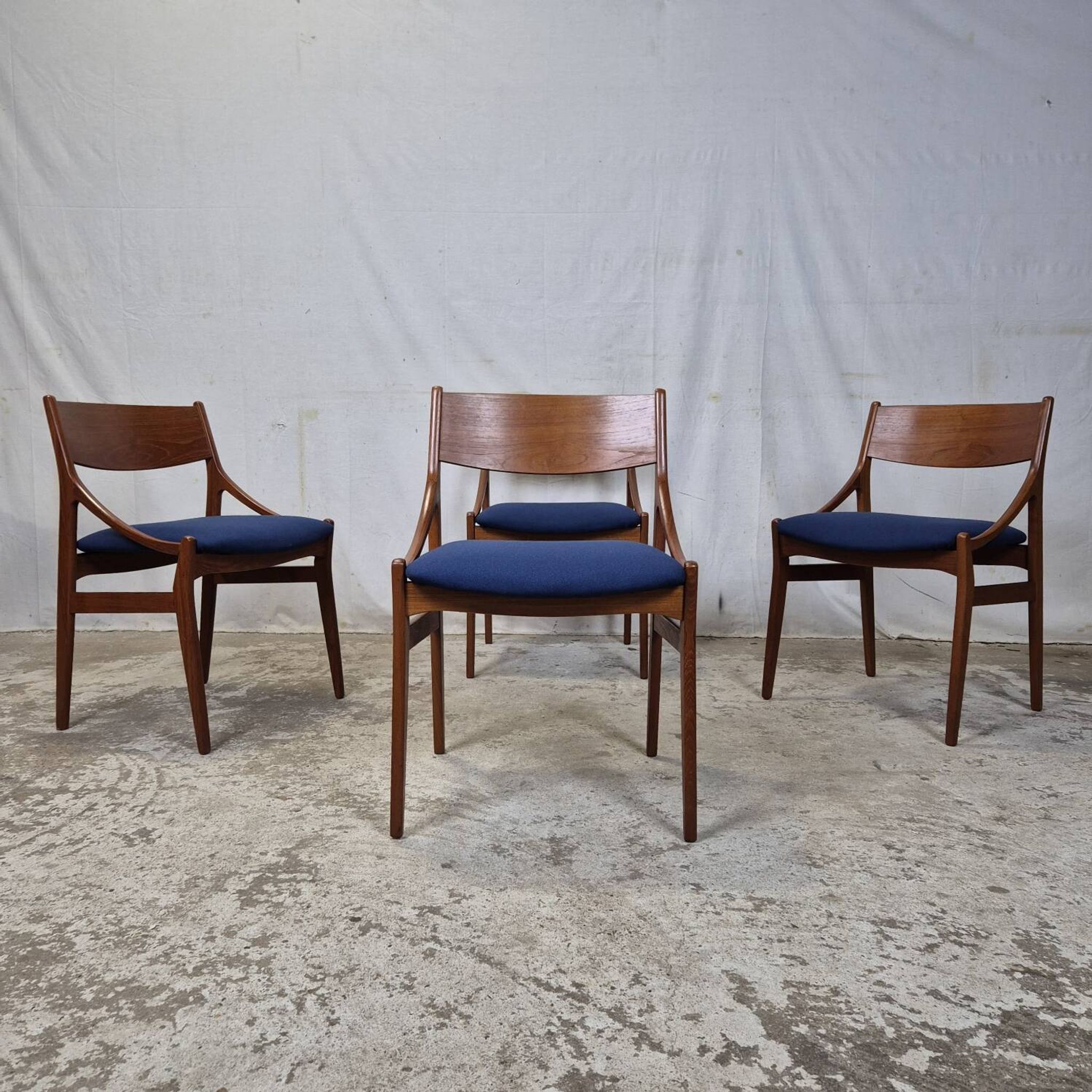 Vintage Danish dining chairs from the 1960s by Vestervig Eriksen.