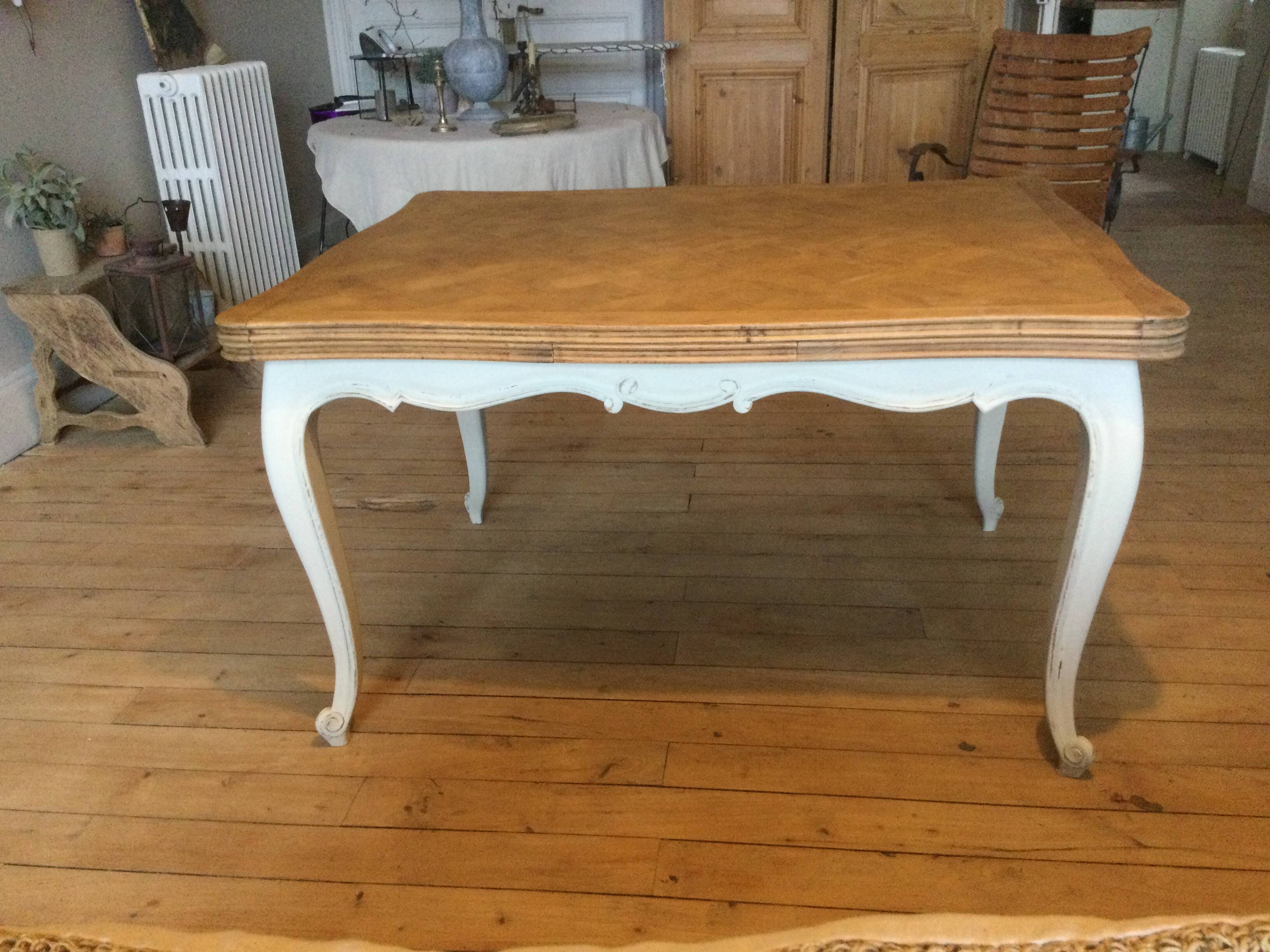 Antique dining table with extensions