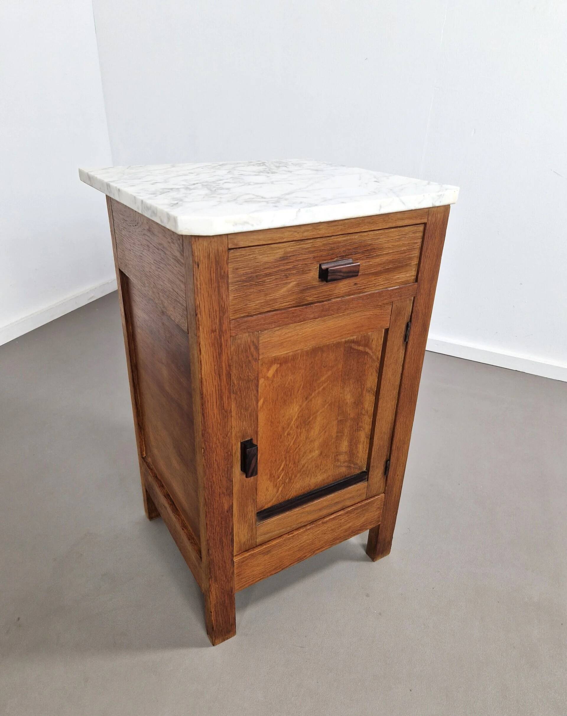 Table de nuit Art Déco | Cabinet d'entrée | Plateau en marbre