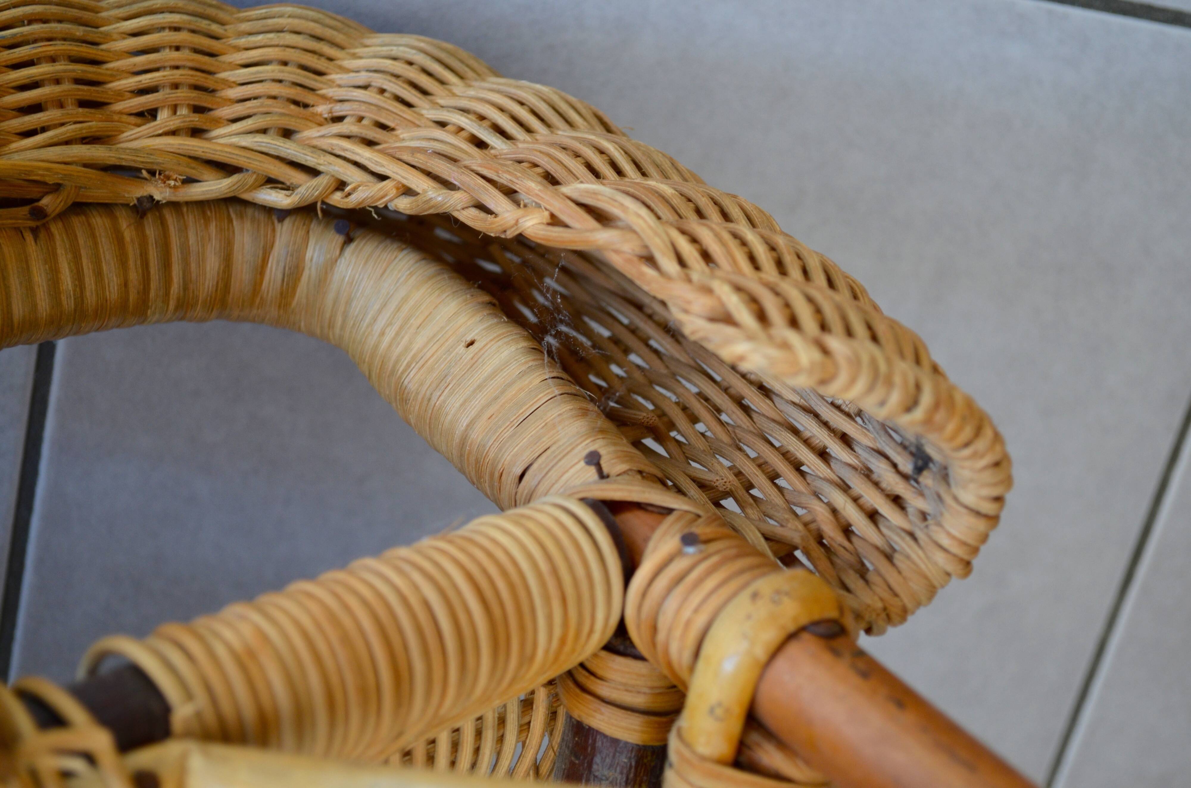Child's wicker armchair