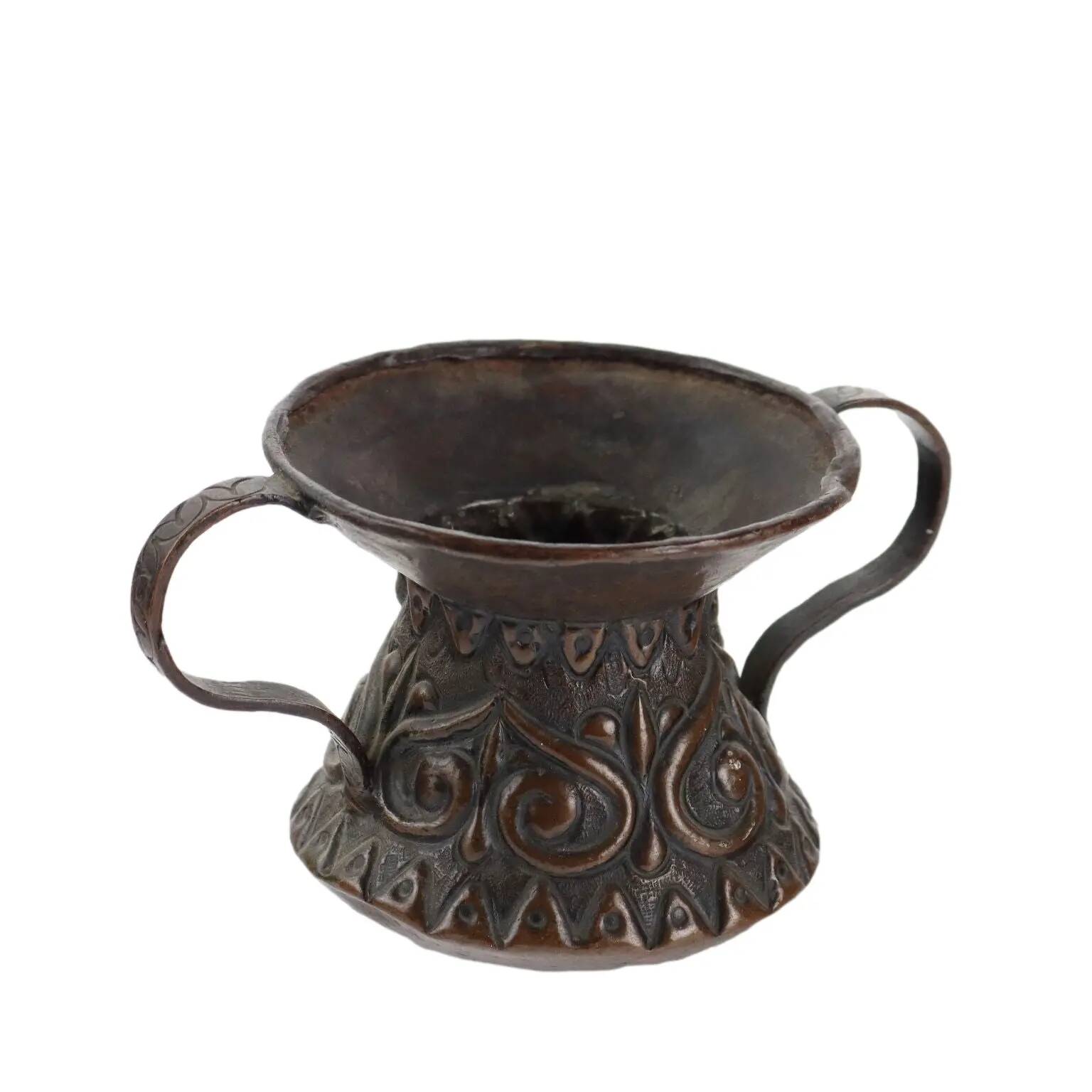 Ancient Renaissance vase in copper, Italy, 16th-17th century