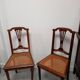 Lot de 2 chaises avec cannage