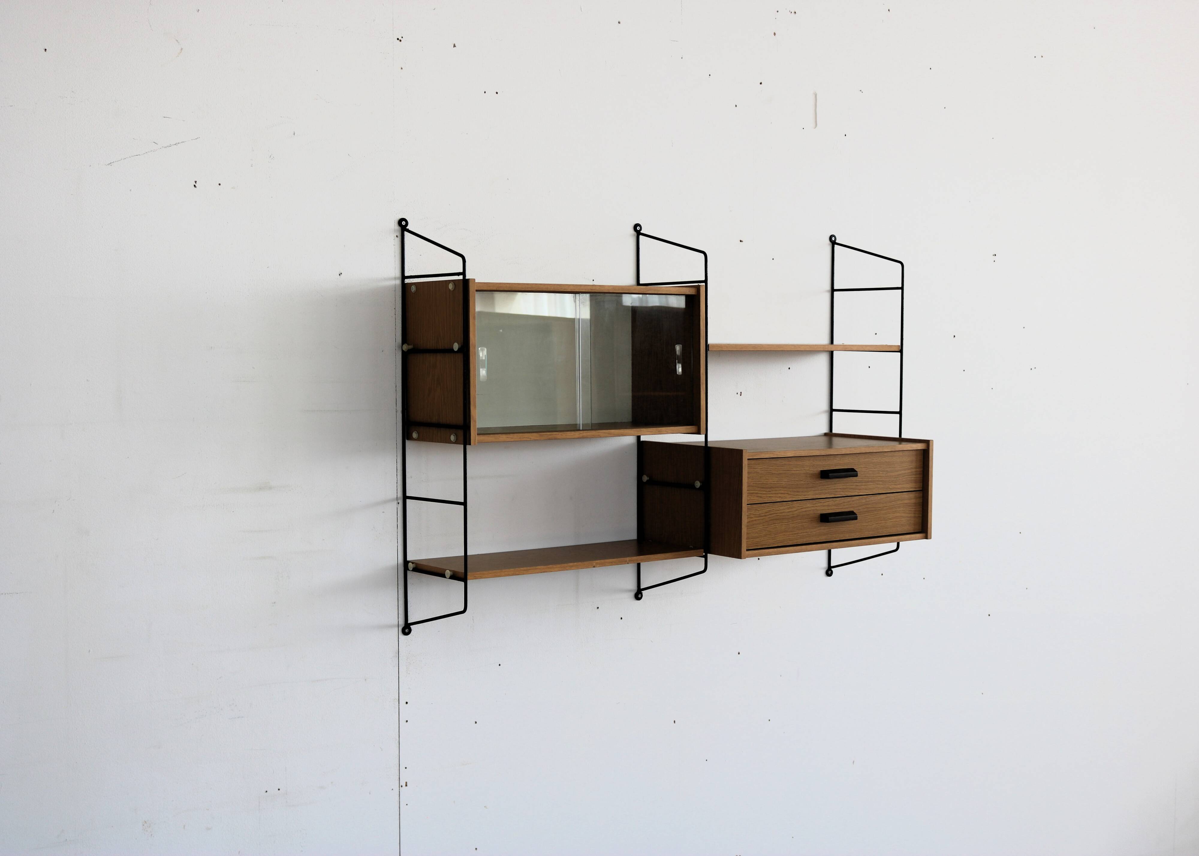 vintage wall rack | wall system | 1960s | Swedish
