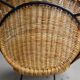 Mid-Century German Bamboo Chairs, 1960s, Set of 2