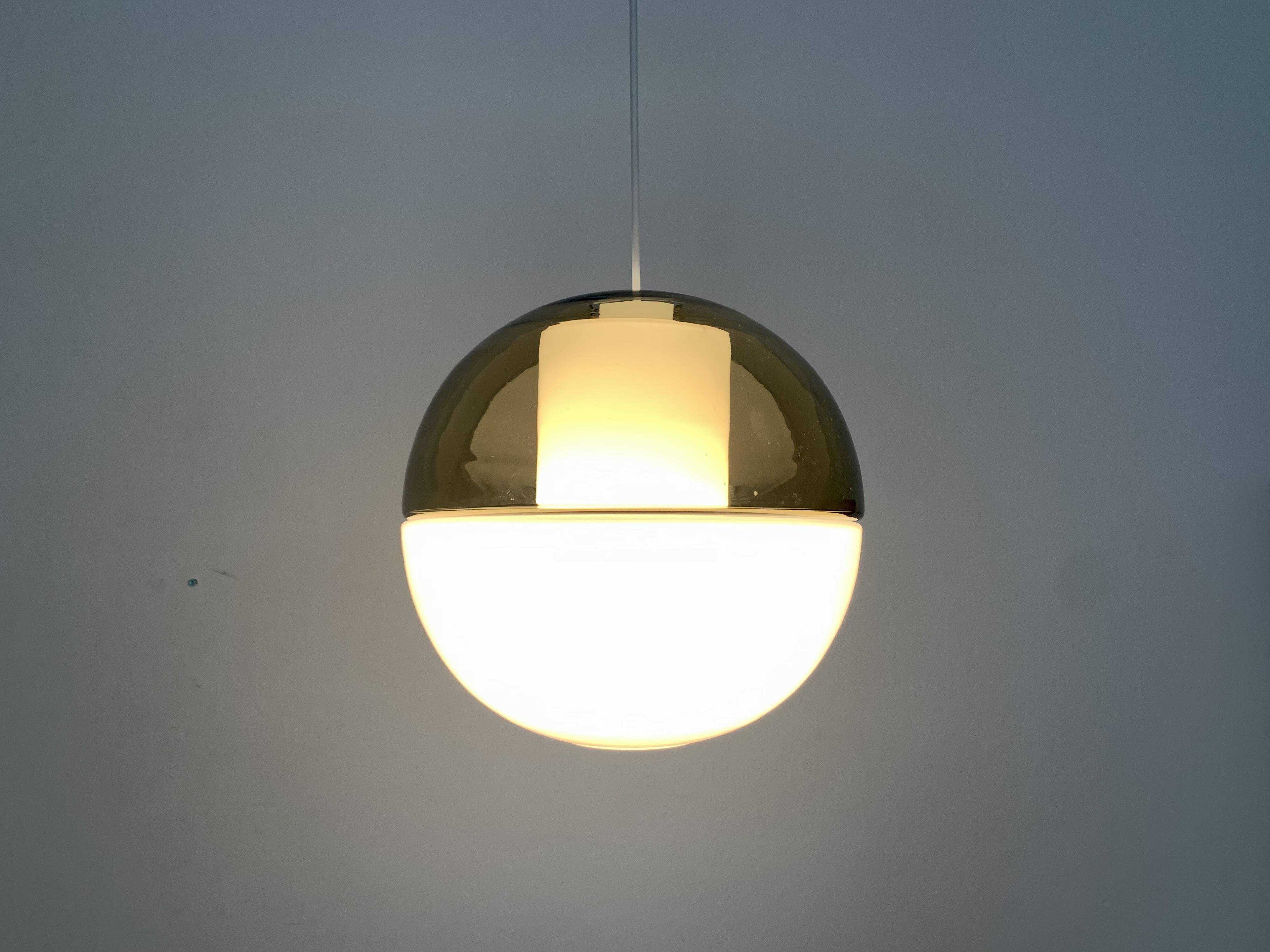 Glass Pendant Lamp by Wilhelm Wagenfeld for Peill and Putzler