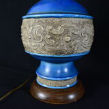 Pied de lampe bleu Zaccagnini