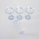 Set of martini glasses, Danish design, 1970s, manufactured in Denmark