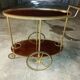 Vintage mahogany roll bar