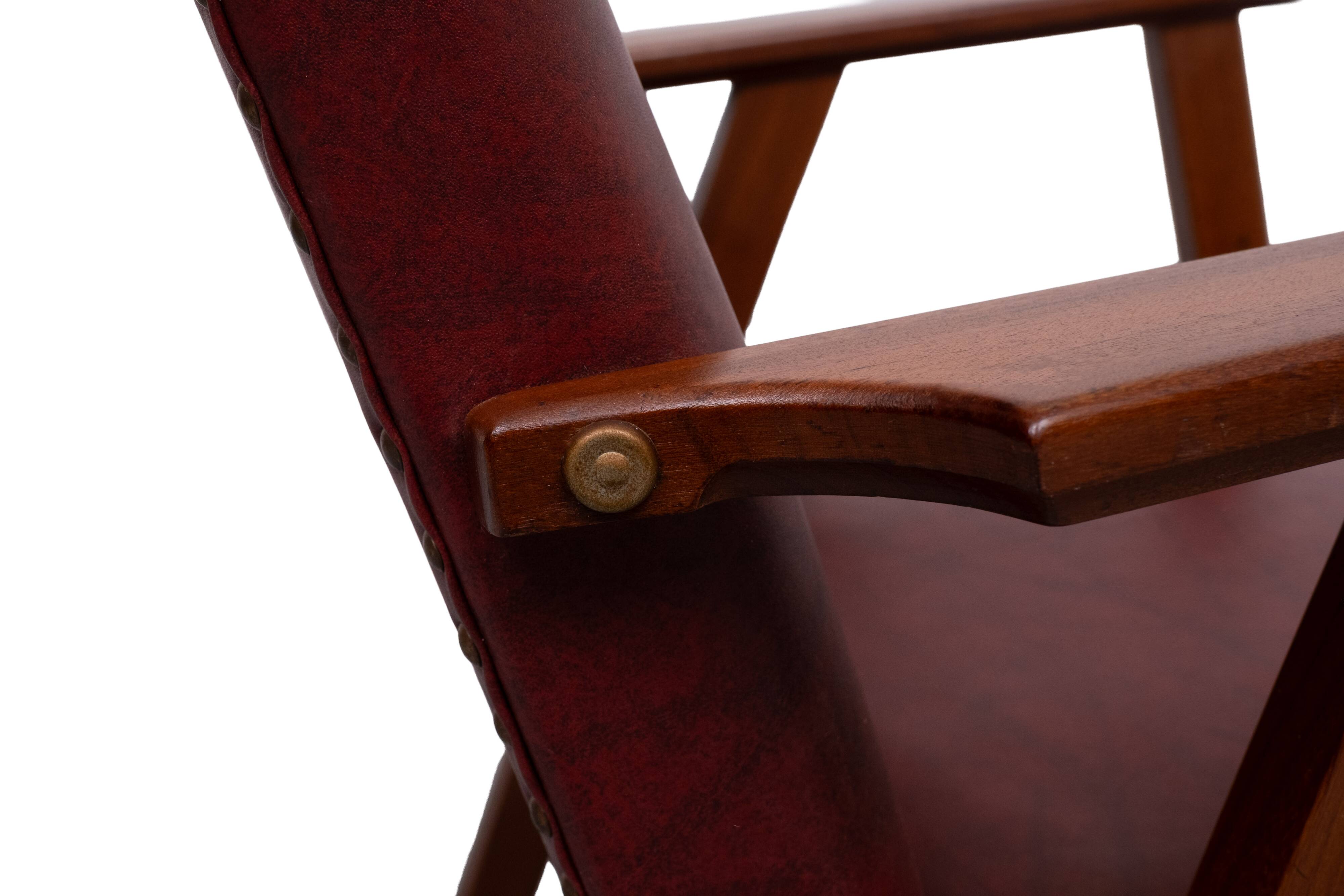 Teak High Back Lounge Chair 1960s Holland