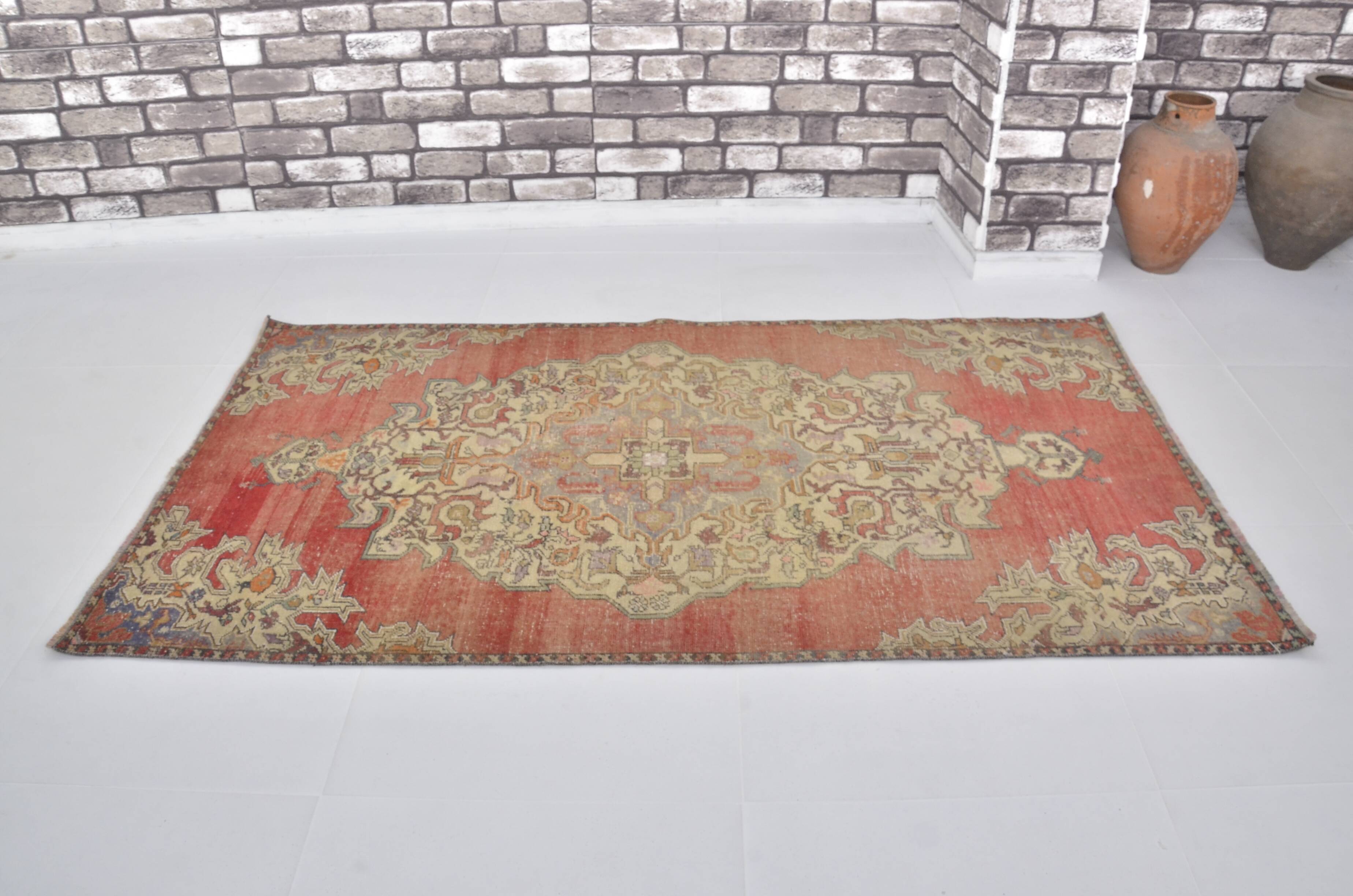 Red & Beige Oushak Rug sku 2489