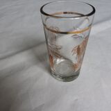 6 tea glasses golden décor camel palm