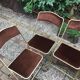 Six chaises vintage pliantes