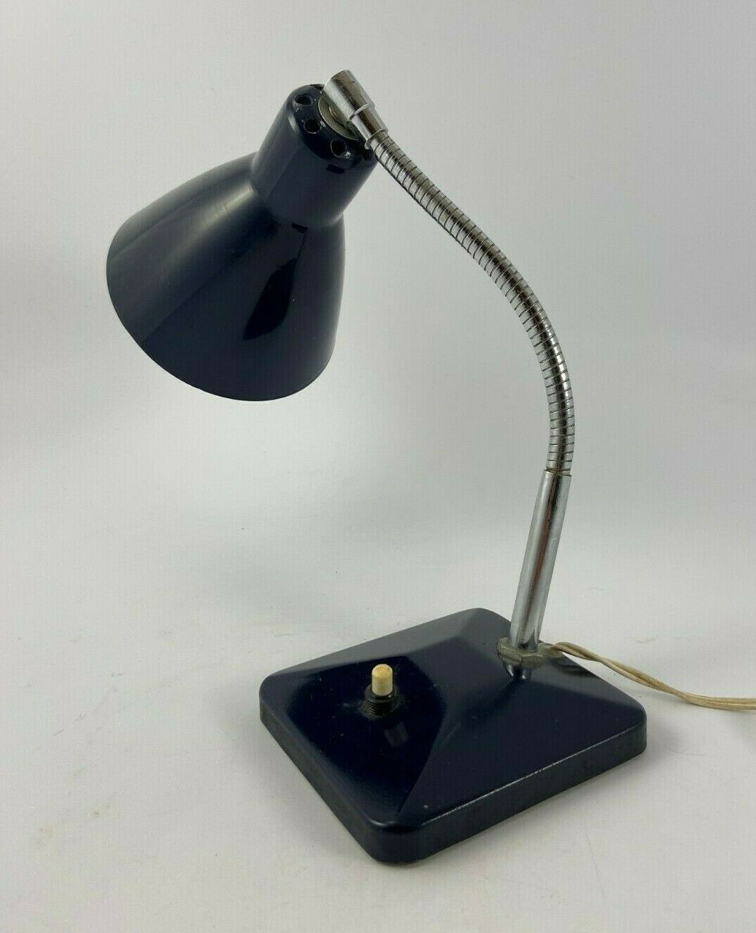 Blue lamp in metal 1960 reglable articulee vintage