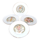 Limoges lot assiettes en porcelaine collection Mucha les heures du jour femme art nouveau