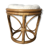 Vintage rattan stool