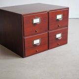 Industrial Mahogany Boat Drawer Cabinet / Locker