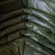 Green leather Togo living room set by Michel Ducaroy for Ligne Roset, 1979, set of 5