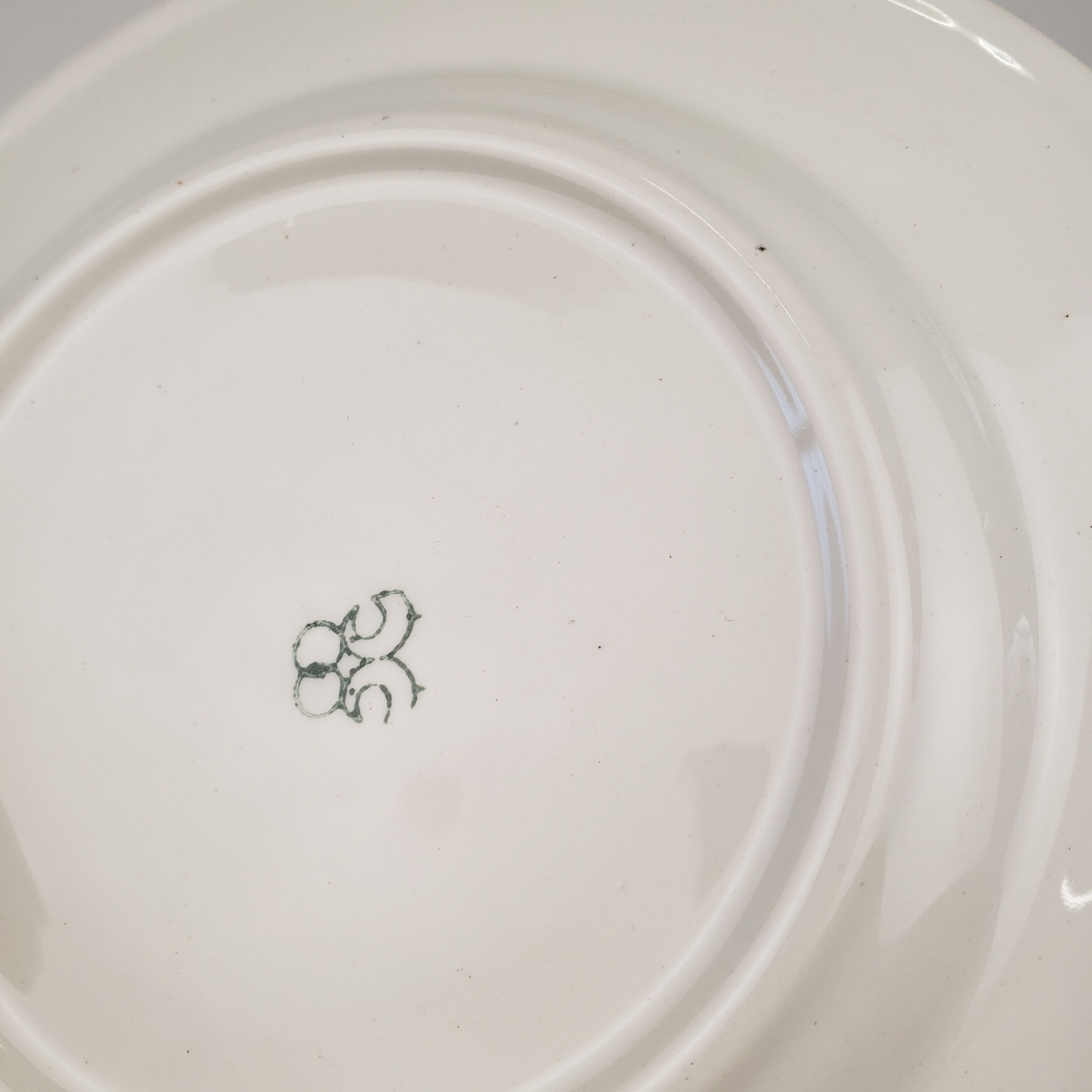 12 blue cherry plates