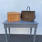 Woven rattan trunk