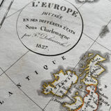 1827 - Europe in the Charlemagne era / Carolus Magnus