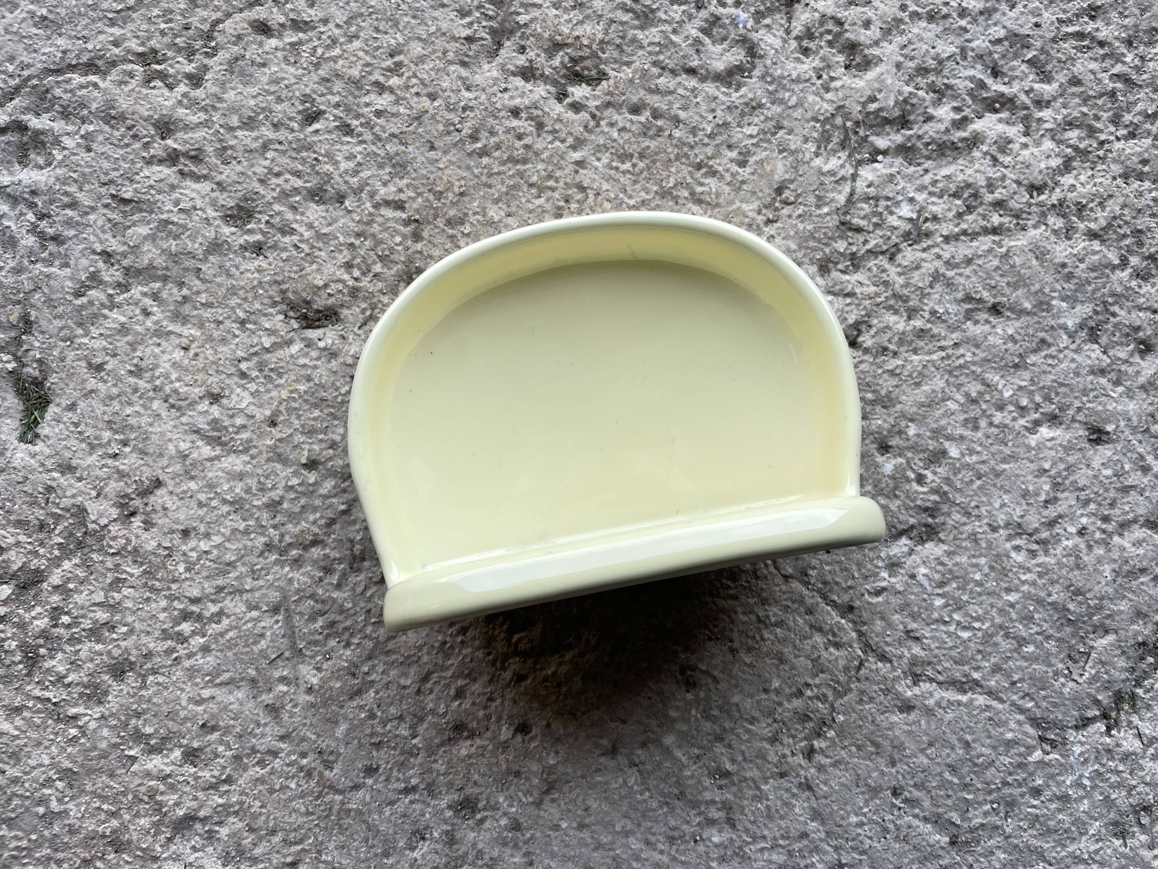 Vintage ceramic wall mounted soap dish