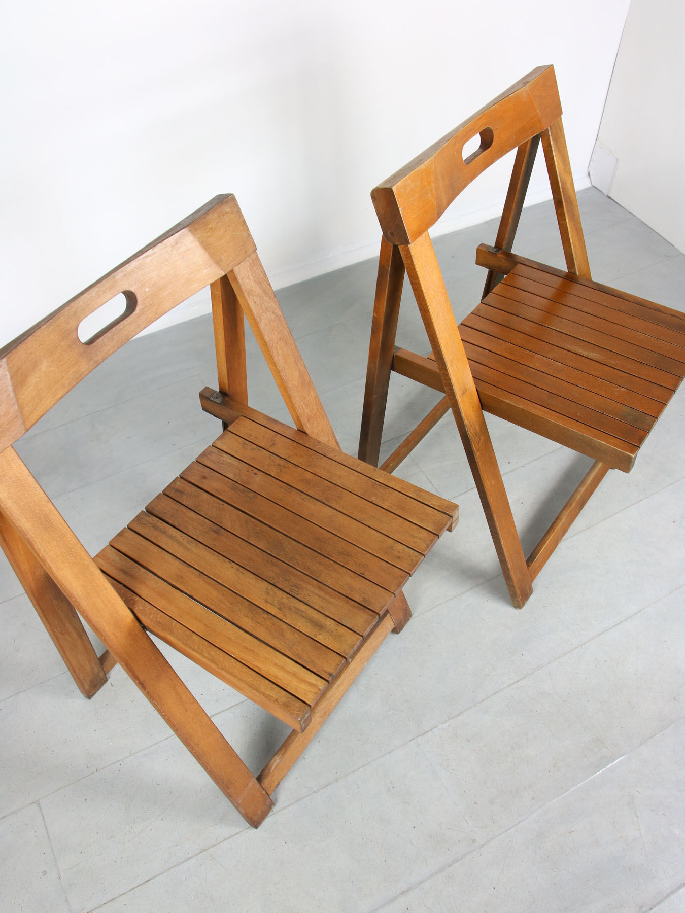 Vintage trieste folding chairs