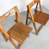 Vintage trieste folding chairs