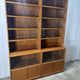 Pair of large vintage wooden display cabinets – 1960s/70s