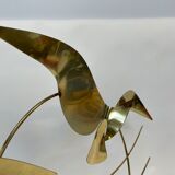 Vintage curtis jere modern brass wall sculpture