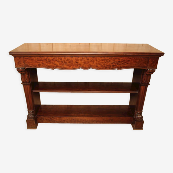 Mahogany console pommelé period nineteenth