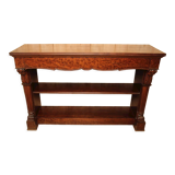 Mahogany console pommelé period nineteenth