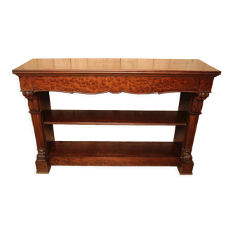 Mahogany console pommelé period nineteenth