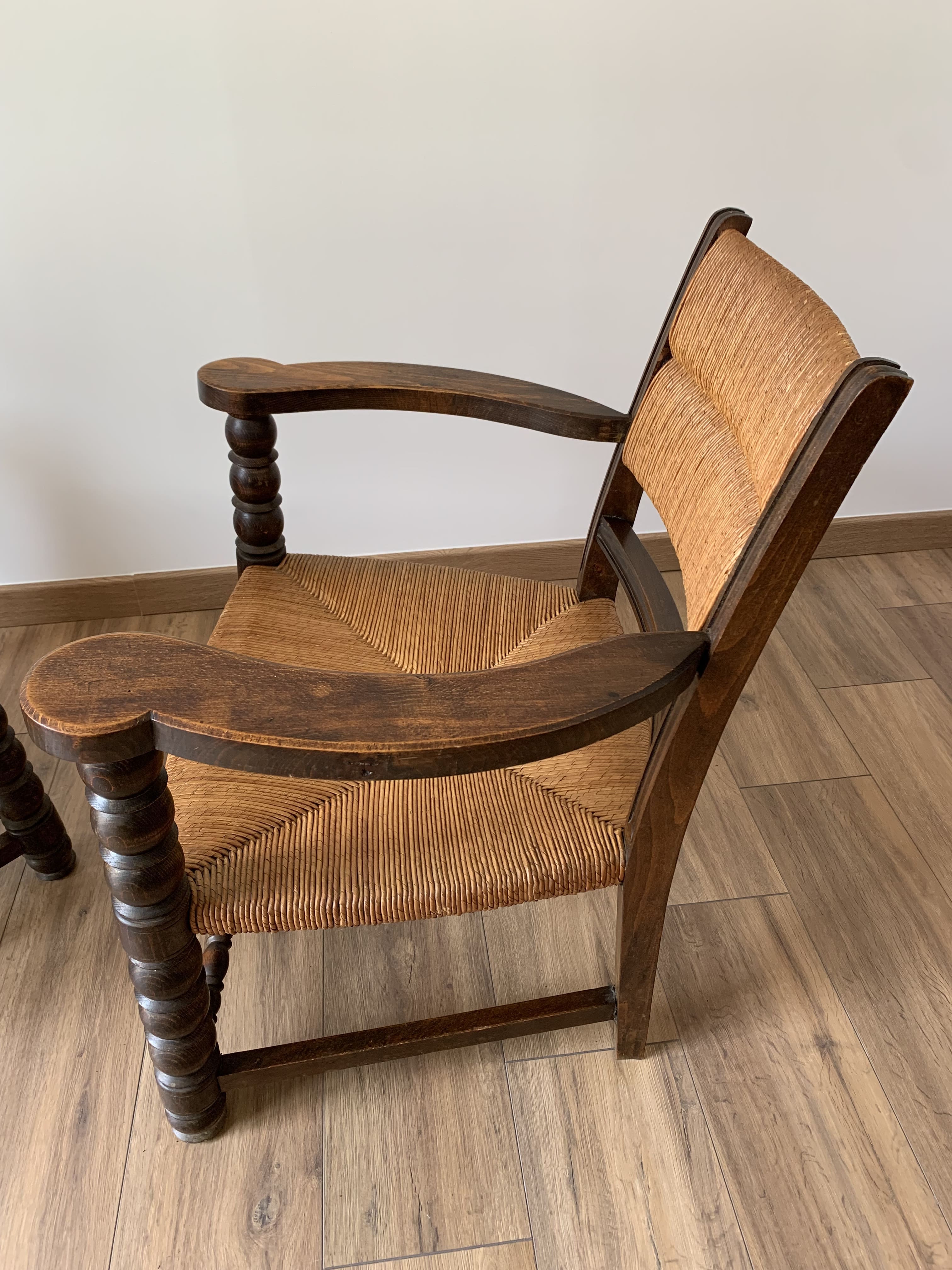 Pair of mulched armchairs