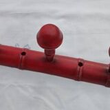 Weathered wood coat rack
