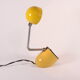 Space age yellow telescopic pill reading lamp by well-lite, honkong 1970s.