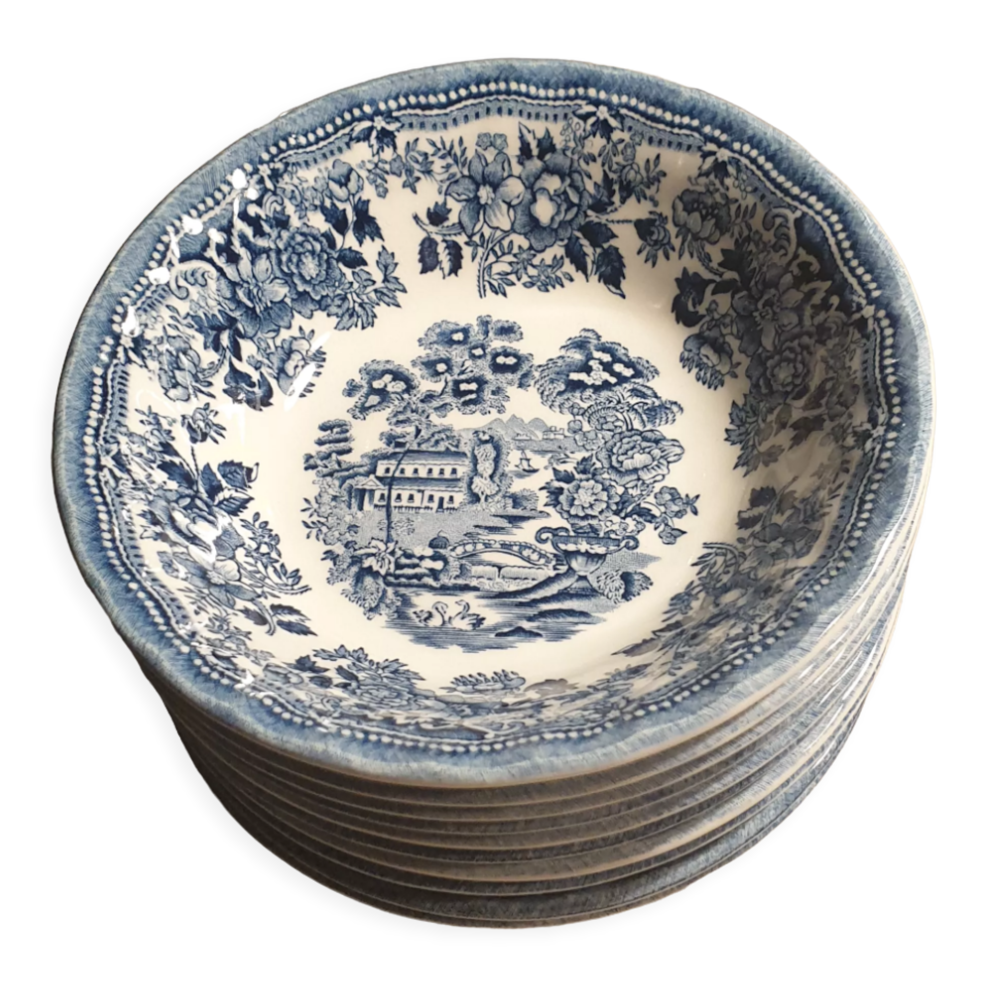Ramekins 10 pieces Porcelain Churchill the Georgian collection :16cm ○