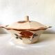 Pink Digoin soup tureens