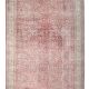 Red & Navy Blue Floral Vintage Persian Rug