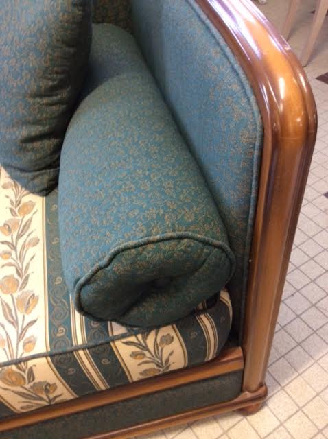 Wooden and fabric daybed