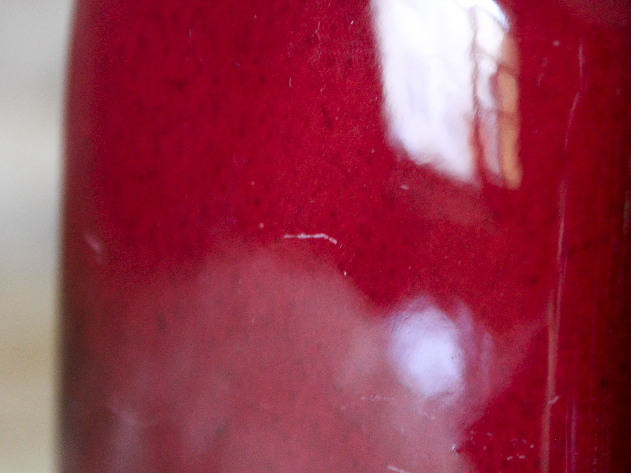 Ceramic vase "ox blood" by Max Idlas