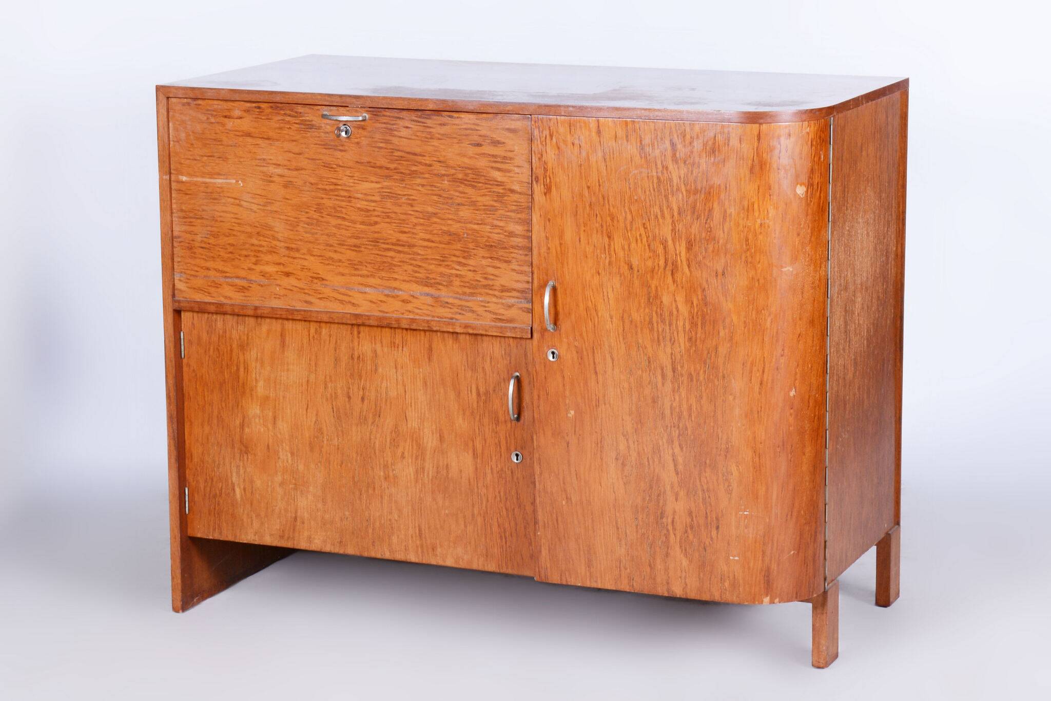 Restored Art Deco Sideboard, Palisander, Revived Polish, France, 1920s