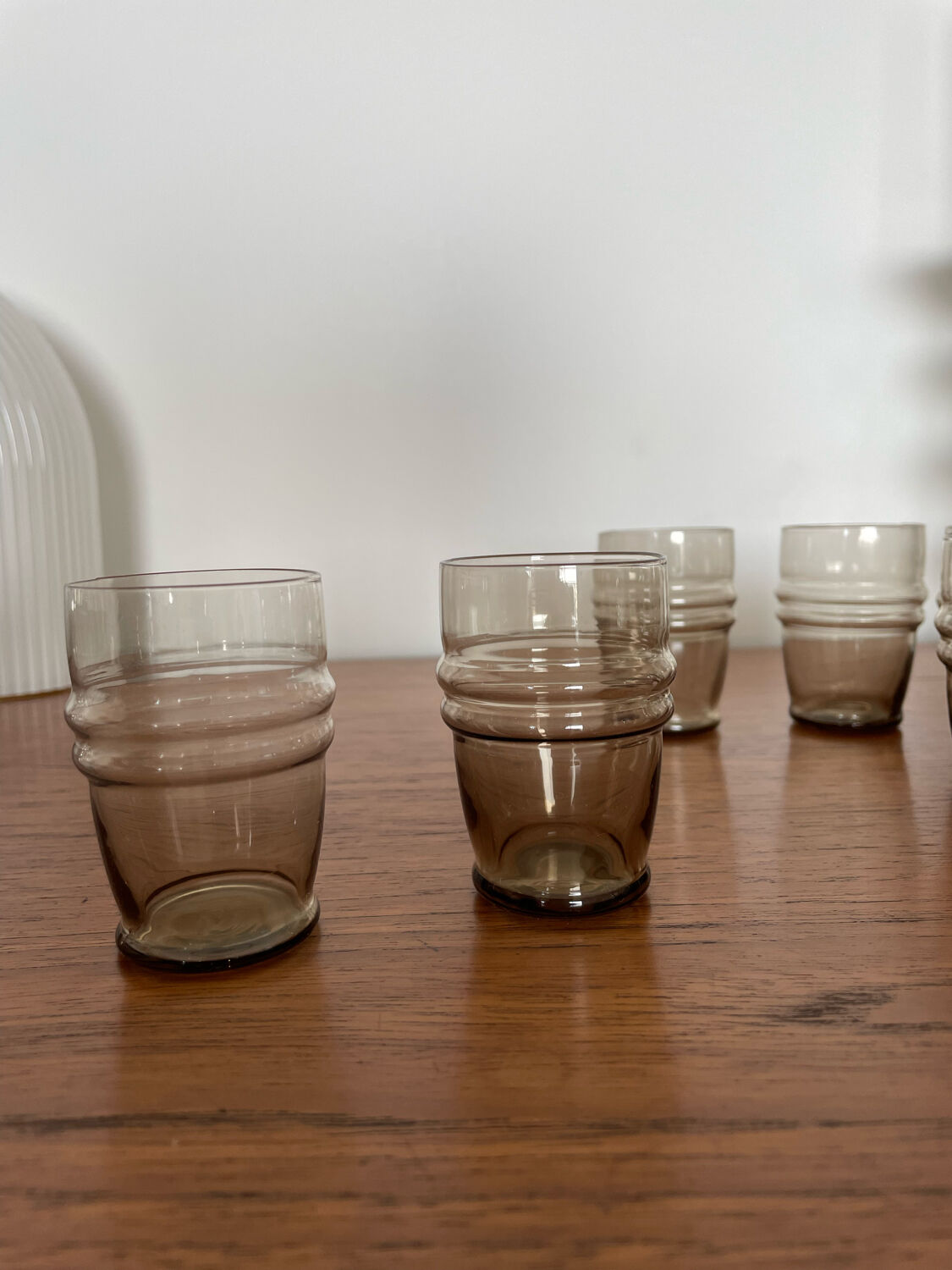 10 vintage shot glasses 70s