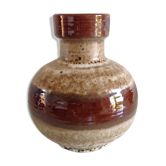 Fat Lava brown and beige ball vase 60/70