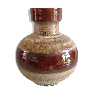 Fat Lava brown and beige ball vase 60/70