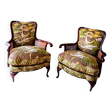 Fauteuils Chippindale avec de magnifiques motifs d'oiseaux.