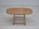1970s, Danish foldable side table, solid oak wood, original condition.