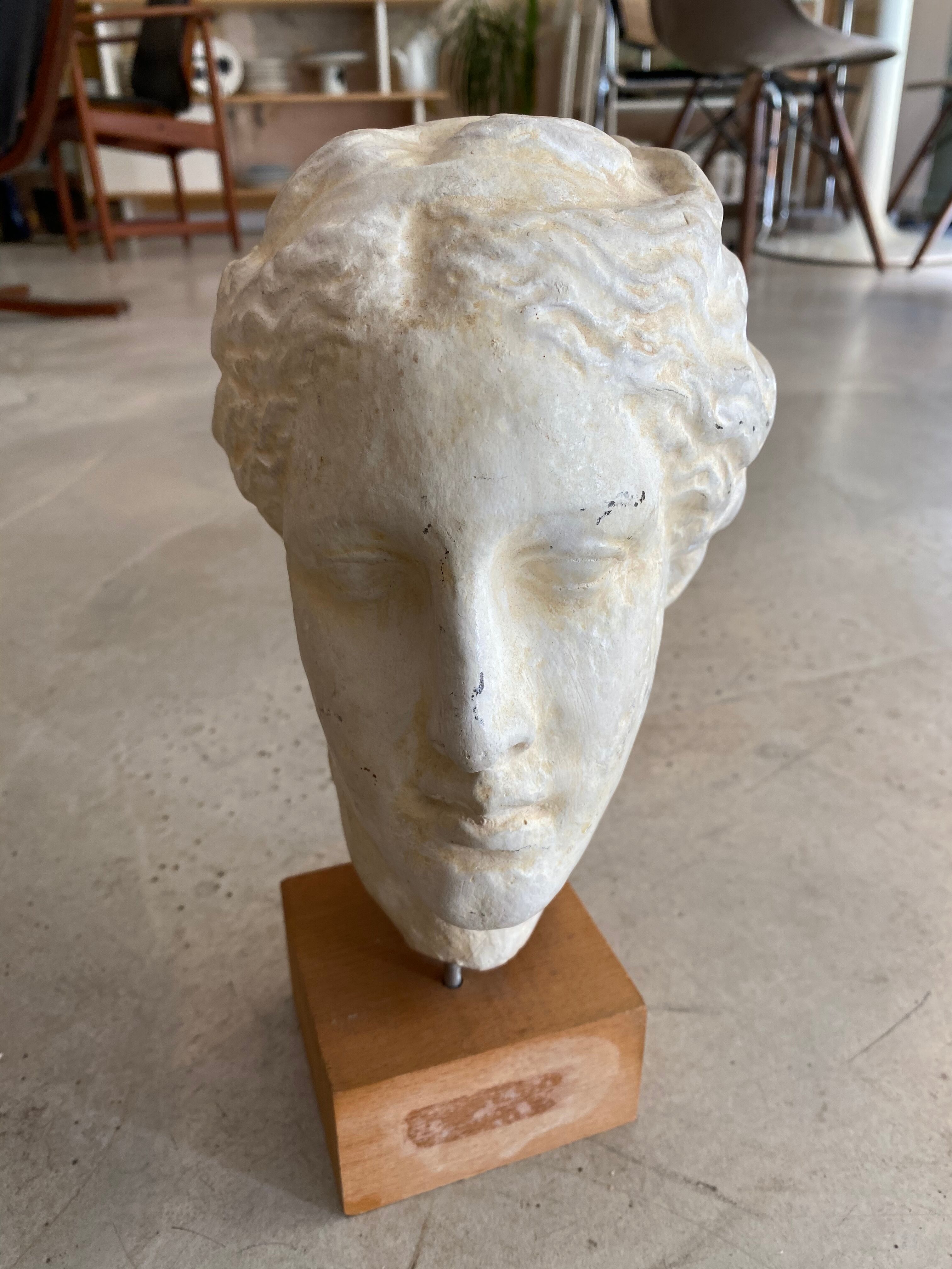 Antique plaster head